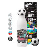 Soccer Metal mug thermos, double wall, 550ml