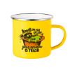 Yellow Enamel Metallic Cup 360ml