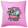 Sofa cushion Pink 50x50cm includes filling