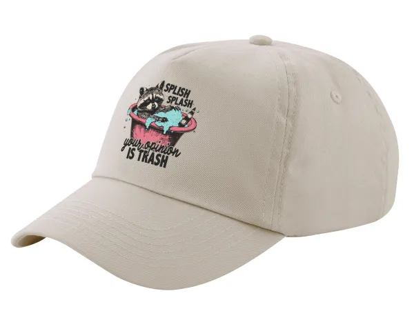 Splish splash your opinion is trash — SAND Adult Cap Cotton (UNISEX, ONE SIZE)