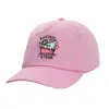 Casual children's baseball cap, 100% Cotton Twill, PINK (COTTON, CHILDREN'S, ONE SIZE)
