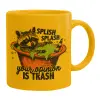 Ceramic coffee mug yellow, 330ml