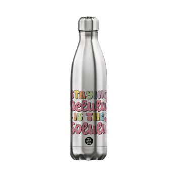 Delulu, Μεταλλικό παγούρι θερμός Inox (Stainless steel), διπλού τοιχώματος, 750ml