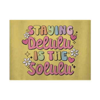 Delulu, Επιφάνεια κοπής γυάλινη (38x28cm)