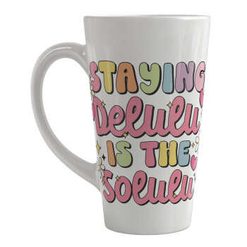 Delulu, Κούπα κωνική Latte Μεγάλη, κεραμική, 450ml