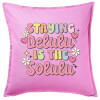 Sofa cushion Pink 50x50cm includes filling
