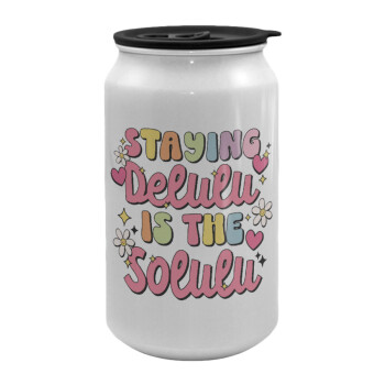 Delulu, Κούπα ταξιδιού μεταλλική με καπάκι (tin-can) 500ml