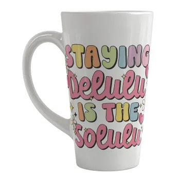 Delulu, Κούπα κωνική Latte Μεγάλη, κεραμική, 450ml