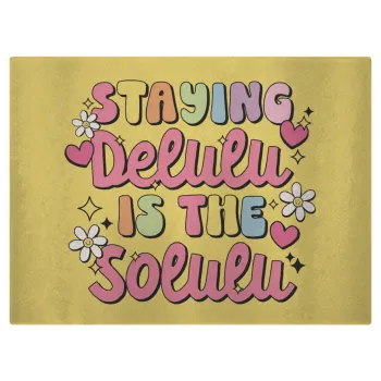 Delulu, Επιφάνεια κοπής γυάλινη (38x28cm)