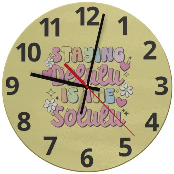 Delulu, Ρολόι τοίχου γυάλινο (30cm)