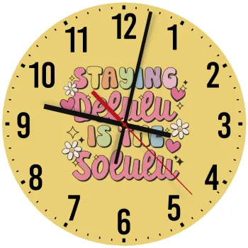 Delulu, Ρολόι τοίχου ξύλινο (30cm)