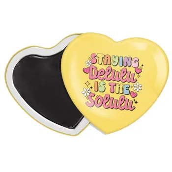 Delulu, Μαγνητάκι καρδιά (57x52mm)