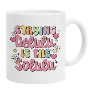 Delulu, Ceramic coffee mug, 330ml