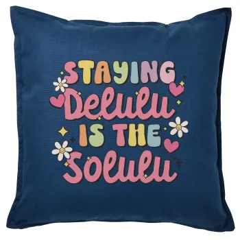 Delulu, Sofa cushion Blue 50x50cm includes filling