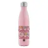 Μεταλλικό παγούρι θερμός Ροζ Ιριδίζον (Stainless steel), διπλού τοιχώματος, 500ml