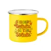 Yellow Enamel Metallic Cup 360ml