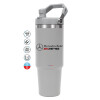 GREY color, 890ml (30oz) stainless Steel Tumbler with Handle