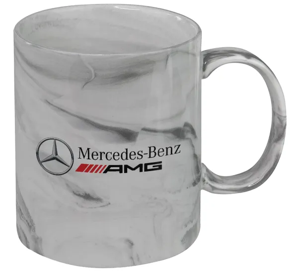 AMG Mercedes — Κούπα κεραμική, marble style (μάρμαρο), 330ml