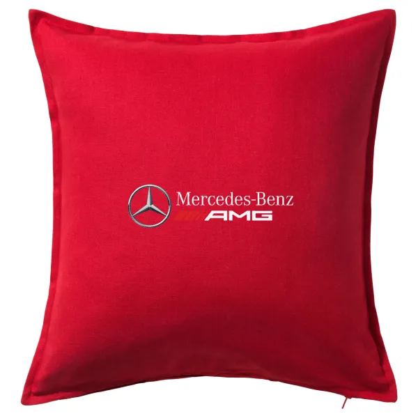 AMG Mercedes — Μαξιλάρι καναπέ Κόκκινο 100% βαμβάκι, περιέχεται το γέμισμα (50x50cm)