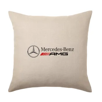AMG Mercedes, Μαξιλάρι καναπέ ΛΙΝΟ 40x40cm περιέχεται το  γέμισμα