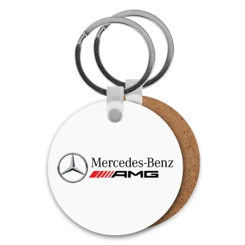 AMG Mercedes, Μπρελόκ Ξύλινο στρογγυλό MDF Φ5cm