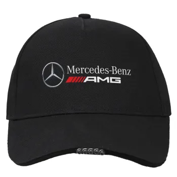 AMG Mercedes, Work & Activity LED Light Cap – Perfect for Night & Low Light Conditions (100% COTTON, ADULT, UNISEX)