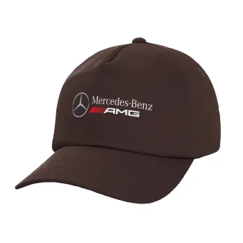 AMG Mercedes, Adult Baseball Cap, 100% Cotton, Chocolate (COTTON, ADULT, UNISEX, ONE SIZE)
