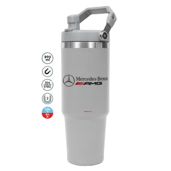 AMG Mercedes, GREY color, 890ml (30oz) stainless Steel Tumbler with Handle