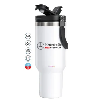 AMG Mercedes, Mega Stainless steel Tumbler with lid, double wall 1,2L