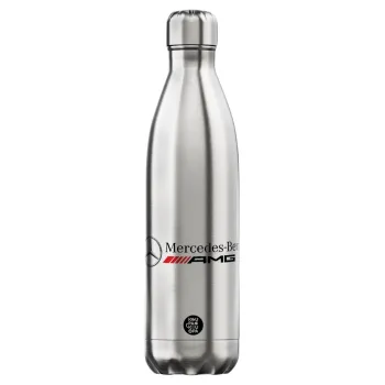 AMG Mercedes, Μεταλλικό παγούρι θερμός Inox (Stainless steel), διπλού τοιχώματος, 750ml