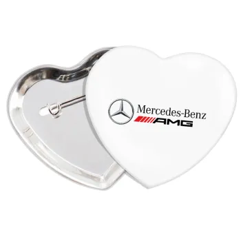 AMG Mercedes, Κονκάρδα παραμάνα καρδιά (57x52mm)