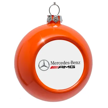 AMG Mercedes, Orange Christmas tree ornament bauble 8cm