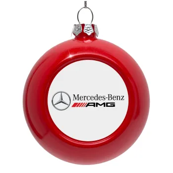 AMG Mercedes, Στολίδι Χριστουγεννιάτικη μπάλα δένδρου Κόκκινη 8cm