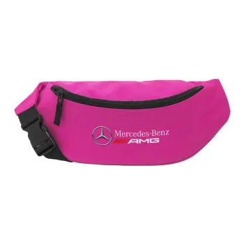 AMG Mercedes, Unisex waist bag (banana) in PINK color with 2 pockets