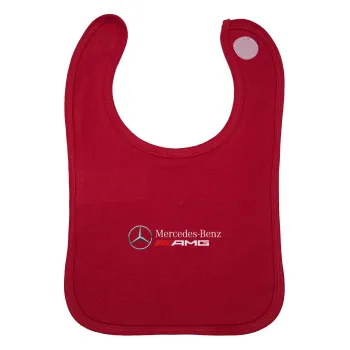AMG Mercedes, Σαλιάρα με Σκρατς Κόκκινη 100% Organic Cotton (0-18 months)