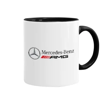 AMG Mercedes, Κούπα χρωματιστή μαύρη, κεραμική, 330ml
