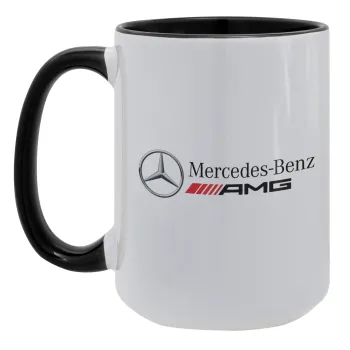 AMG Mercedes, Κούπα Mega 15oz, κεραμική Μαύρη, 450ml