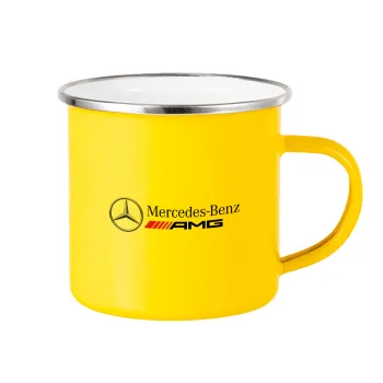 AMG Mercedes, Yellow Enamel Metallic Cup 360ml