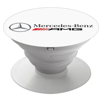 AMG Mercedes, Phone Holders Stand  White Hand-held Mobile Phone Holder