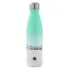 Μεταλλικό παγούρι θερμός Πράσινο/Λευκό (Stainless steel), διπλού τοιχώματος, 500ml