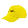 Child's Baseball Cap, 100% Cotton Twill, Yellow (COTTON, CHILD, UNISEX, ONE SIZE)