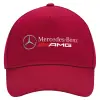 Adult Ultimate Hat RED, (100% COTTON DRILL, ADULT, UNISEX, ONE SIZE)