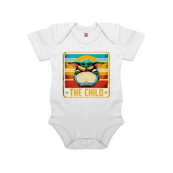 The Child, Βρεφικό φορμάκι μωρού, 0-24 μηνών, ΛΕΥΚΟ, 100% Organic Cotton, κοντομάνικο