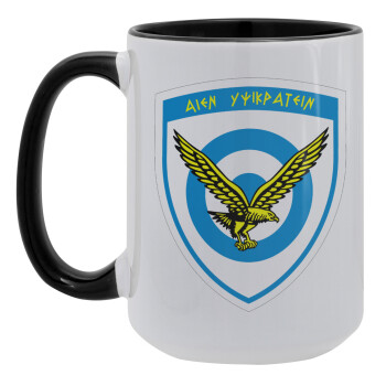 Ελληνική Πολεμική Αεροπορία, Κούπα Mega 15oz, κεραμική Μαύρη, 450ml
