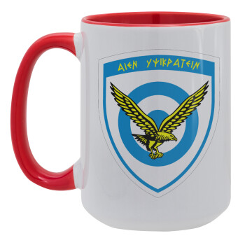 Ελληνική Πολεμική Αεροπορία, Κούπα Mega 15oz, κεραμική Κόκκινη, 450ml