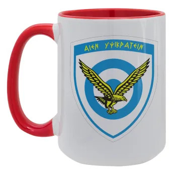 Ελληνική Πολεμική Αεροπορία, Κούπα Mega 15oz, κεραμική Κόκκινη, 450ml