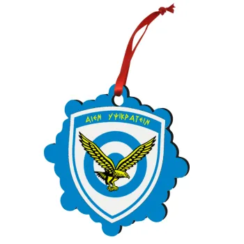 Ελληνική Πολεμική Αεροπορία, Christmas ornament snowflake wooden 7.5cm