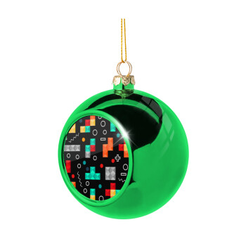 Tetris, Χριστουγεννιάτικη μπάλα δένδρου Πράσινη 8cm
