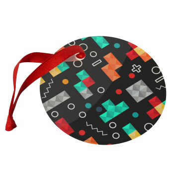 Tetris, Christmas ornament glass 9cm