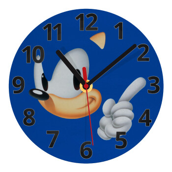 Sonic, Ρολόι τοίχου γυάλινο (20cm)